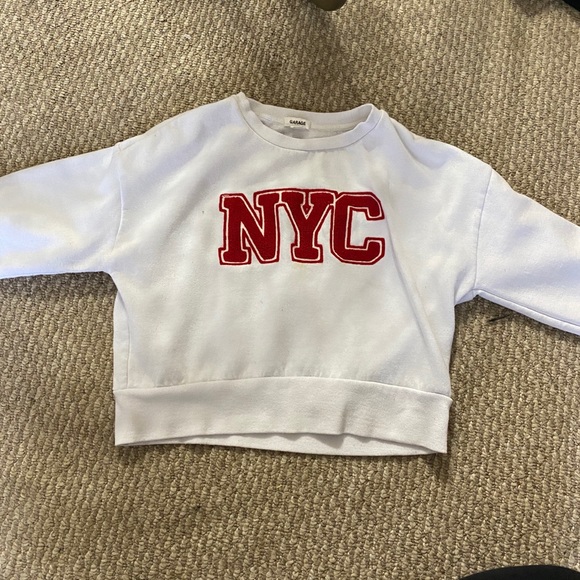 Garage NYC Cropped Sweatshirt - Picture 1 of 5